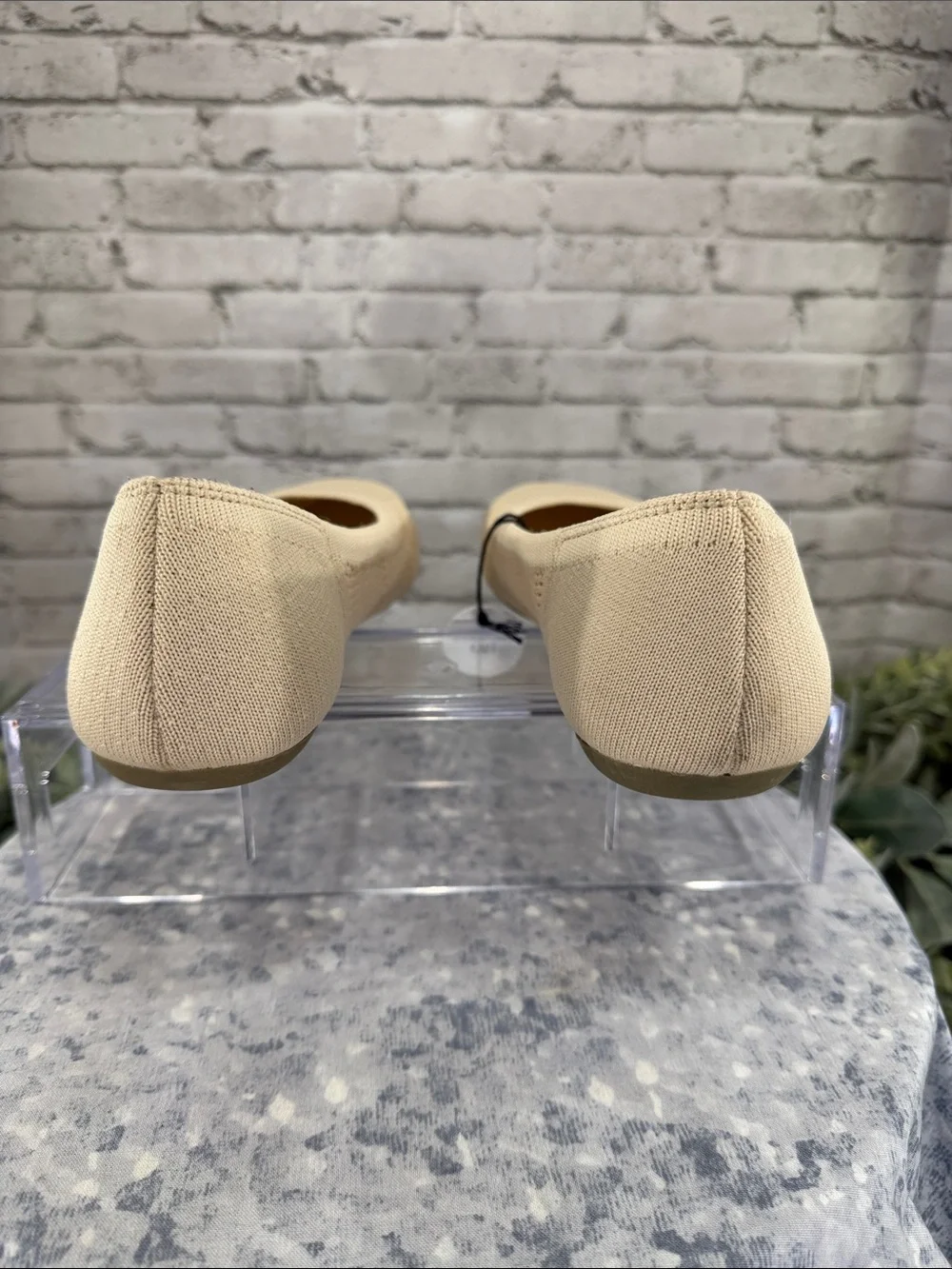 SONOMA “Sesame” Taupe Round-Toe Stretch Mesh-Knit Ballet Flats WMS 7.5M NWT&NIB